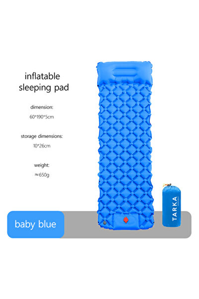 Choice مرتبة تخييم قابلة للنفخ من تاركا، قطعة واحدة، لون أزرق، قابلة للوصل، و...