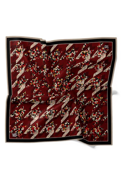 Levidor Houndstooth Geometric Sports Pattern Sparkly Crystal Scarf