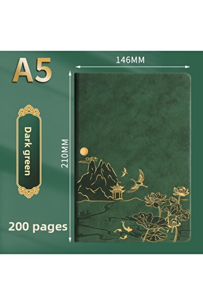 Choice A5 green-1 Notebook Set Single Book and Set Selection, Skin Feel and C...