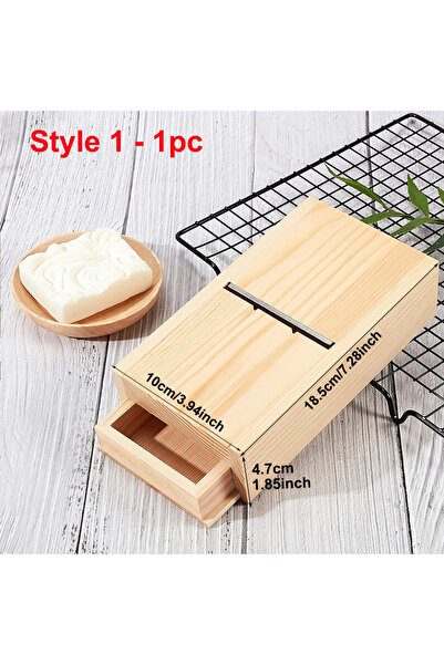 Choice5 أداة صنع الصابون 1: مسنّ صابون خشبي قابل للتعديل، أداة تشذيب حواف الص...