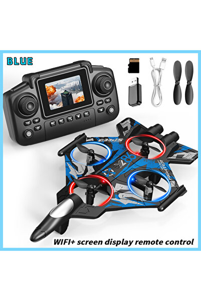 Choice YL86-screen-Blue YL86 2.4G RC fighter WIFI foam glider stunt tumbling ...