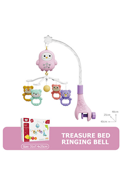 Choice 368-20-P لعبة سرير أطفال متحركة مع جهاز عرض وضوء ليلي، لعبة موسيقية دو...