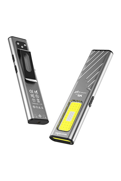 Choice مصباح يدوي رمادي وارستار بضوء بنفسجي، سعة كبيرة 650 مللي أمبير | تصميم...