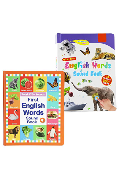 choice2 Set of 2 First English Words Sound Book for Babies & Toddlers, My Fir...