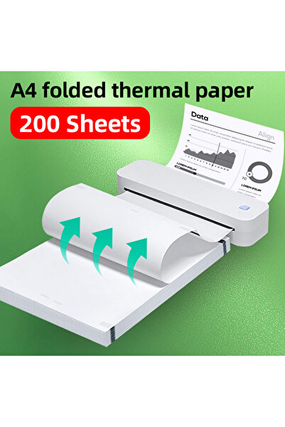 Choice A4 thermal folding printing paper, 200 sheets, width 210 millimeters, ...