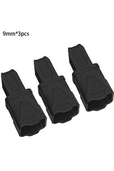 Choice مجموعة حلقات تثبيت مخزن الذخيرة التكتيكية (3 قطع) - 9 مم - أسود - 3 قط...