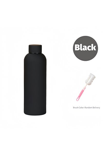 Choice فرشاة سوداء سعة 500 مل، كوب ترمس من الفولاذ المقاوم للصدأ سعة 350-750 ...