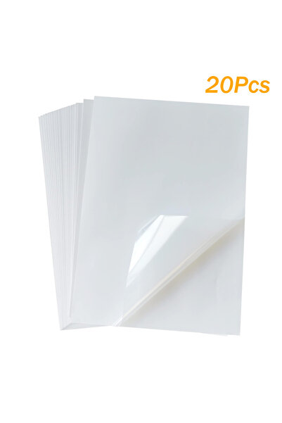 Choice1 ورق لاصق فينيل شفاف A4، غير مقاوم للماء، ذاتي اللصق، 20 قطعة (10-50 و...