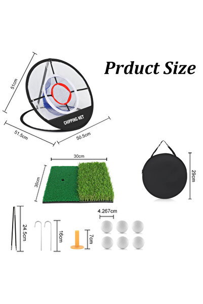 Choice مجموعة شبكة تدريب جولف قابلة للطي مع حصيرة تدريب على ضرب الكرة، وشبكة ...