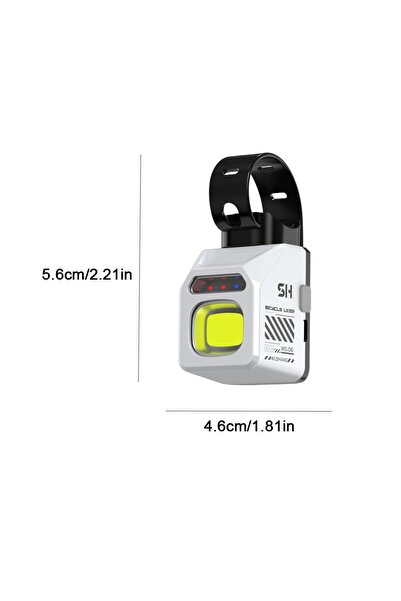 Choice مصباح أمامي أبيض للدراجة، خط قطع، مصباح معلق على مقود الدراجة، مصباح ي...