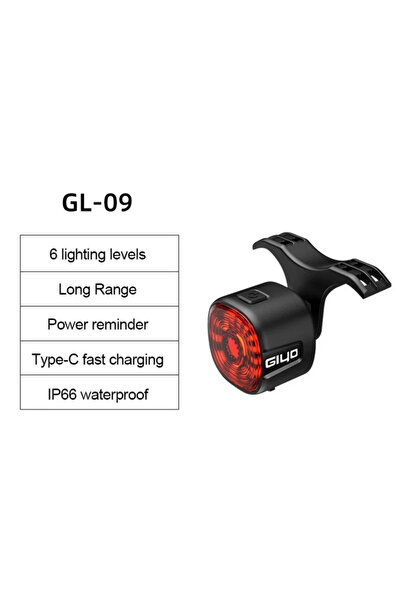 Choice GL09 Bicycle Smart Brake Tail Light Mtb Road Bike Auto Brake Sensing L...