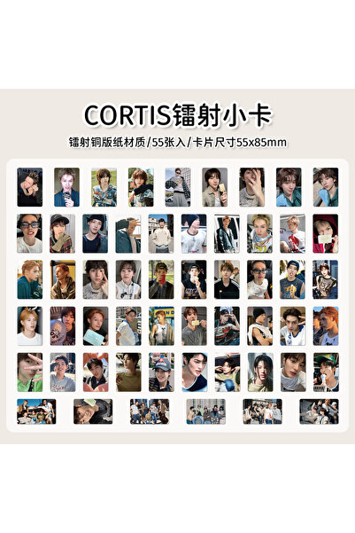 Choice 1 55 قطعة/مجموعة بطاقات بريدية من سلسلة ألبوم جديد لنجوم الكيبوب كورتي...