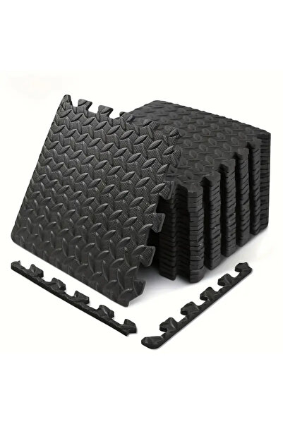 Choice 16 قطعة سوداء، 16 قطعة، بساط لياقة بدنية مقاوم للماء وغير قابل للانزلا...