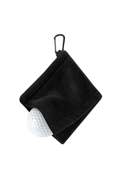Choice1 black 1 golf ball cleaning towel Microfiber scrub cleaning club wipe ...