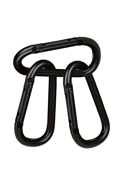 Choice 3 قطع من حلقات التسلق المصنوعة من سبائك الألومنيوم السوداء على شكل حرف...