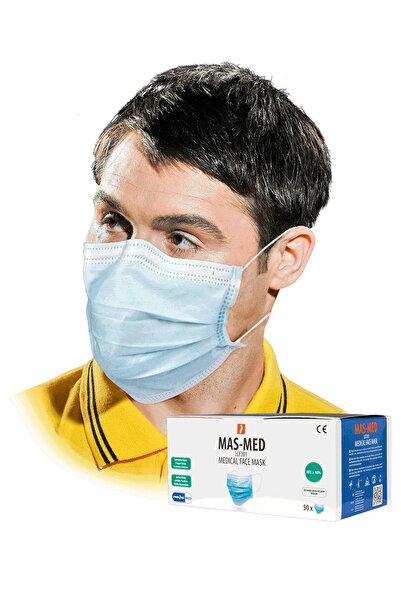 Reis Set of 50 disposable face masks, 3 layers, Mas-Med