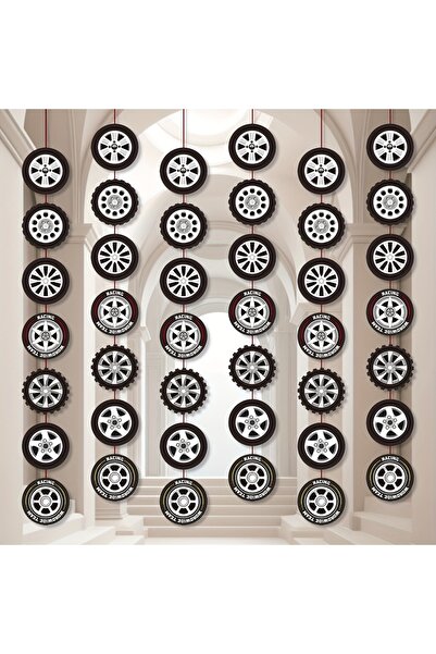 Choice زينة حفلات سيارات السباق الرمادية، لافتة حفلة سيارات السباق، لافتات إك...