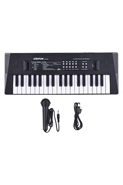 Choice Black 37 Key Electronic Keyboard Piano 4 Tones 4 Rhythms 10 Demos 5 Pe...