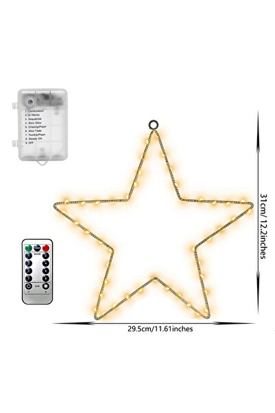 Choice أضواء سلسلة نجوم خماسية دافئة اللون، قطعة واحدة، أضواء نجوم LED، أضواء...