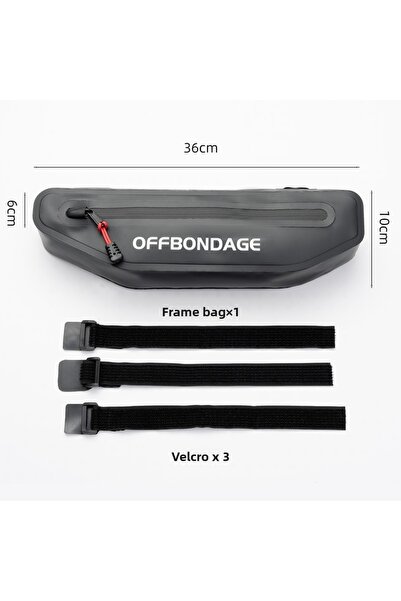Choice حقيبة دراجة OFFBONDAGE سوداء سعة 2 لتر، حقيبة مثلثة للدراجة، حقيبة إطا...
