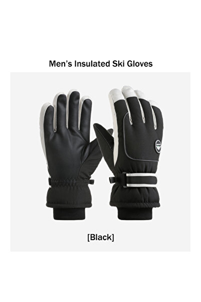 Choice Black Men’s Winter Ski Gloves Waterproof Touchscreen Thermal Gloves fo...