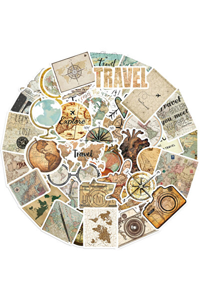 Choice 50PCS New Travel Clk Map Graffiti Stickers for Bicycle Hand Account Pe...