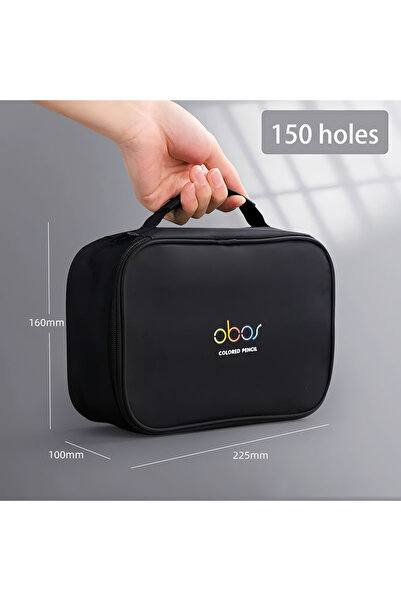 Choice قلم رصاص أسود من قماش أكسفورد، 150 ثقبًا، 48/72/120/150/200 ثقبًا، قاب...