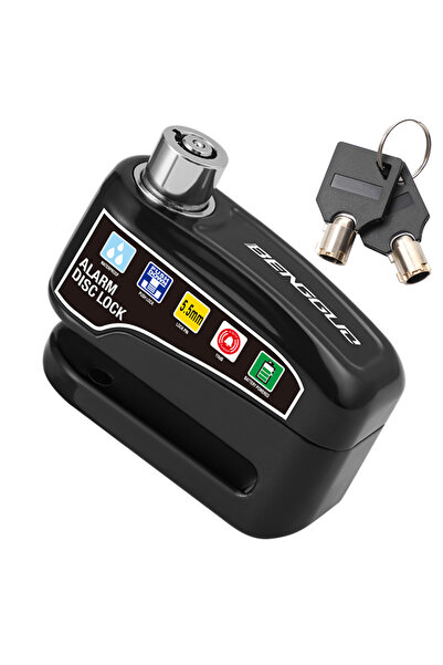 Choice قفل فرامل قرص العجلة للدراجات النارية من النوع A باللون الأسود مع مفات...