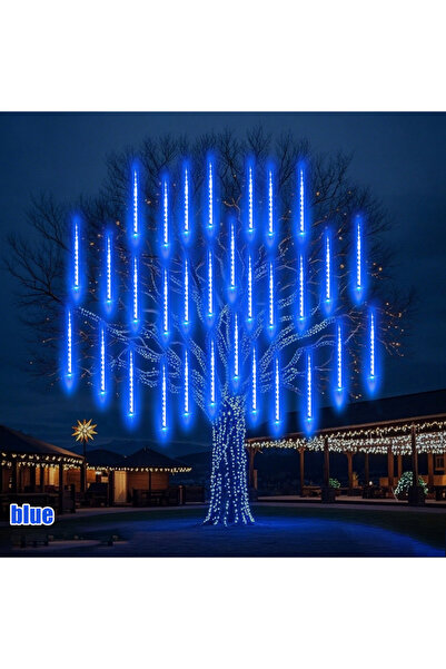Choice 30CM Blue Solar Meteor Shower Rain String Lights 30/45CM Outdoor Water...