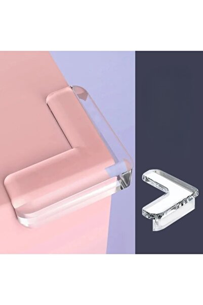 Choice واقيات زوايا طاولة القهوة الشفافة المضادة للصدمات على شكل حرف L، غطاء ...