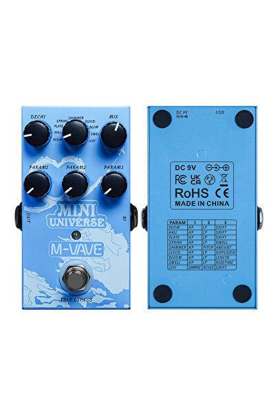 Choice6 Mini Universe M-VAVE Mini Universe Digital Reverb Guitar Pedal 9 Reve...