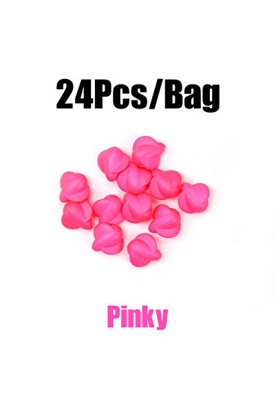 Choice Pink 24Pcs EVA Walleye Spin Floats Pompano Rig Spinning Lure for Fishi...