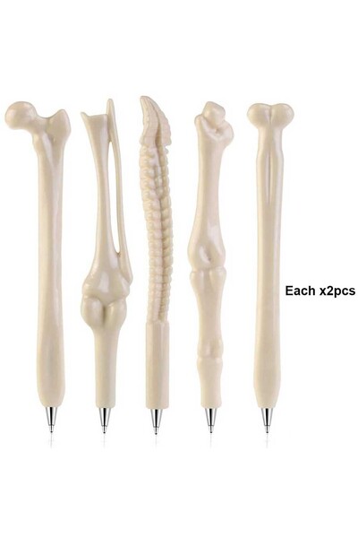 Choice قلم حبر جاف من النوع G، 10 قطع، 5-10 قطع، على شكل عظمة، أقلام مبتكرة، ...