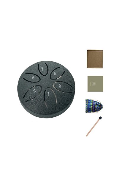 Choice Black 3 Inches 6 Notes Mini Handpan Rain Drum - Outdoor Yoga Meditatio...