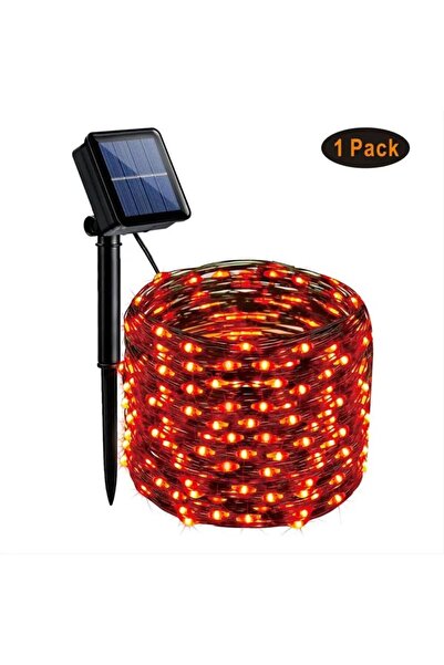 Choice SOLAR 120LED Orange 1pc Solar Orange & Purple Halloween Lights, 39.37f...