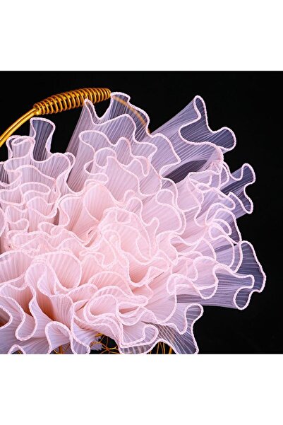 Choice ورق تغليف الزهور بلون الشمبانيا النقي، 28 سم × 4 ياردات، غزل مموج لؤلؤ...