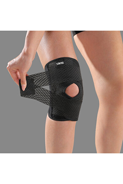Choice1 دعامة ركبة مرنة خفيف من VBOSI، مقاس XL أسود، قطعة واحدة، قابل للتنفس،...