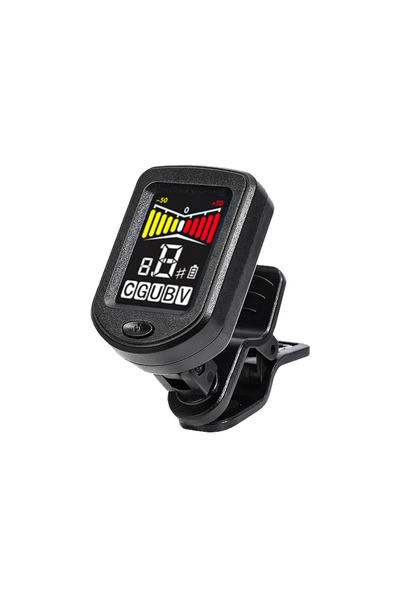 Choice موالف جيتار بشاشة ملونة طراز T-02، موالف رقمي كروماتي بمشبك، شاشة LCD،...