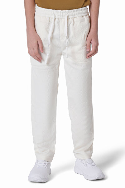 SilverStone بنطلون ولادي يومي مريح خصر مطاطي ارجل واسعة