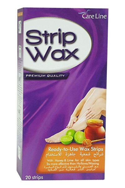 Careline STRIP WAX HONE & LIME 20 STRIPS