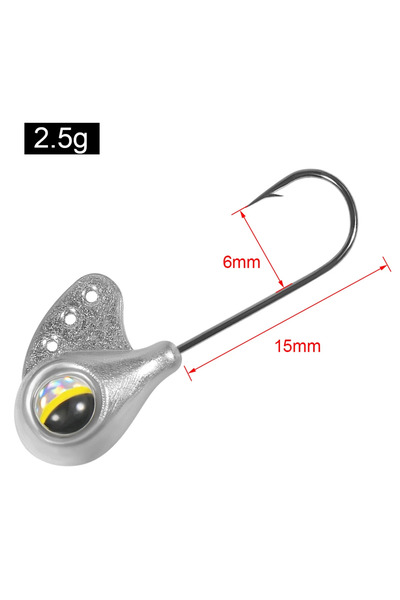 Choice رأس صنارة صيد متعددة الاستخدامات من خشب الورد بوزن 2.5 غرام، مزودة بخط...