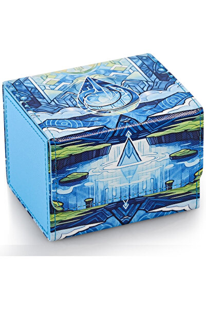 Choice4 صندوق تخزين بطاقات التداول بلو دروب، يتسع لأكثر من 120 بطاقة مغلفة، م...