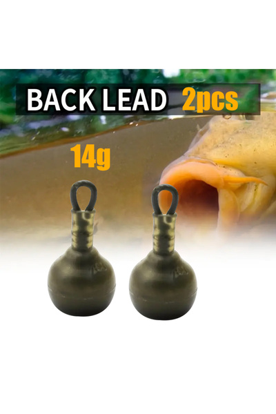 Choice أوزان صيد مخصصة لسمك الكارب من YOTO، وزن 14 غرام، قطعتان، مشابك تثبيت ...