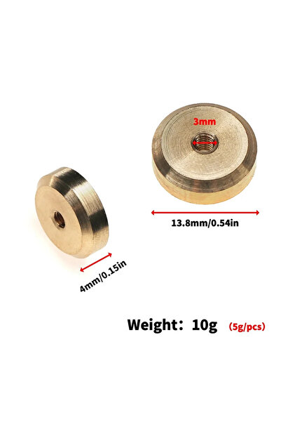 Choice قطعتان ٥ غرام، قطعتان ٥/١٠ غرام، أوزان موازنة هيكل نحاسية لسيارات تامي...