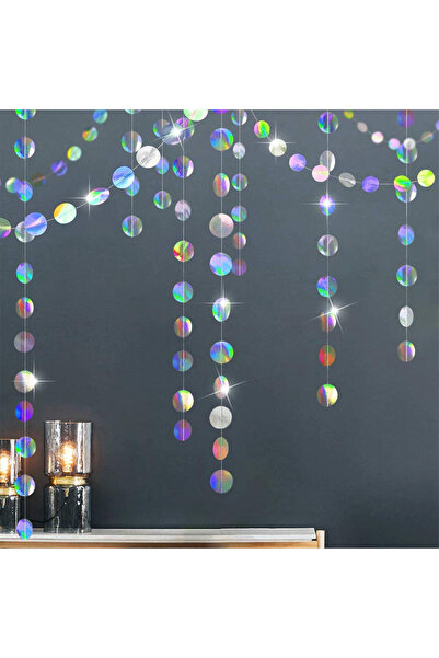 Choice لافتة ورقية فضية بطول 3.75 متر (12.3 قدم) لتزيين حفلات أعياد الميلاد، ...