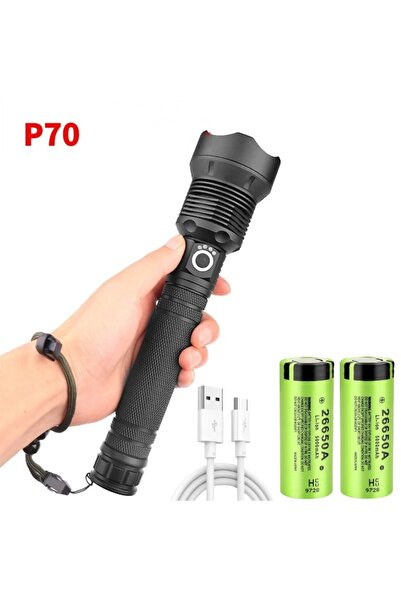 Choice مصباح يدوي تكتيكي LED من طراز XHP70 وXHP90/XHP70، قابل لإعادة الشحن عب...