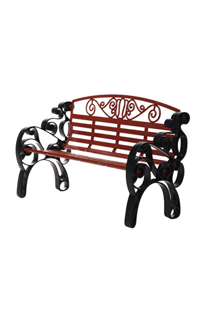 Choice كرسي استرخاء صغير الحجم (1:6) - نموذج مصغر لكرسي حديقة مزدوج - لعبة دمية