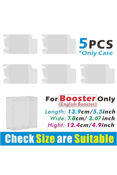 Choice 5 قطع / 10 قطع علبة عرض بلاستيكية شفافة لصندوق التعزيز، علبة عرض لحماي...