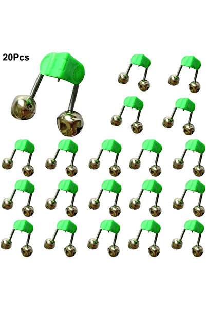 Choice 20 قطعة من أجراس صيد الأسماك، أجراس تنبيه مزدوجة لقصبات الصيد، أجراس إ...