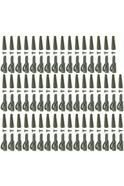 Choice 50 قطعة - أداة 50 قطعة من مشابك تثبيت أثقال معدات صيد الكارب الآمنة، م...